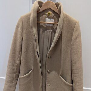 Wilfred Size S Tan wool coat